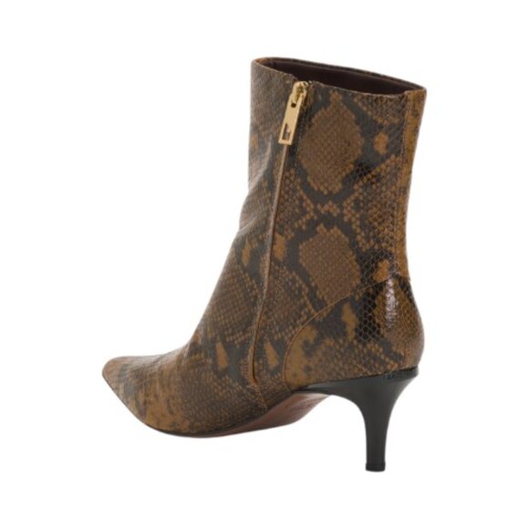 NEW FRANCO SARTO Leather Anna Dress Booties - Picture 2 of 3